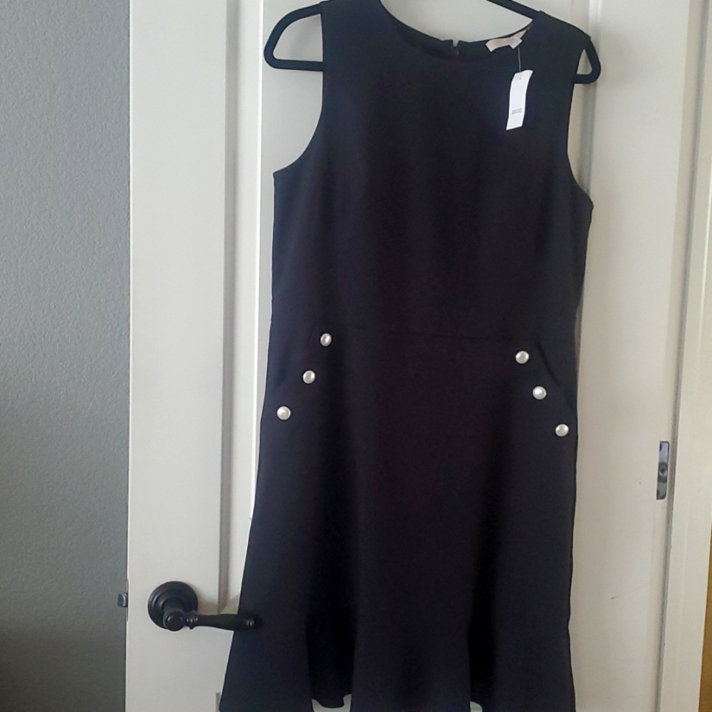 Loft LBD with pockets and cute pearly accents